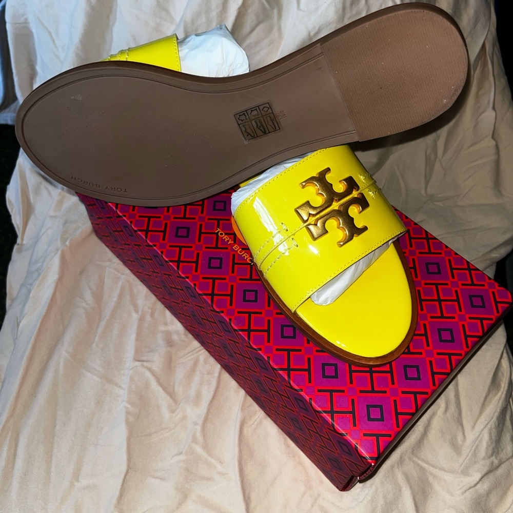 Yellow Tory Burch Sandals